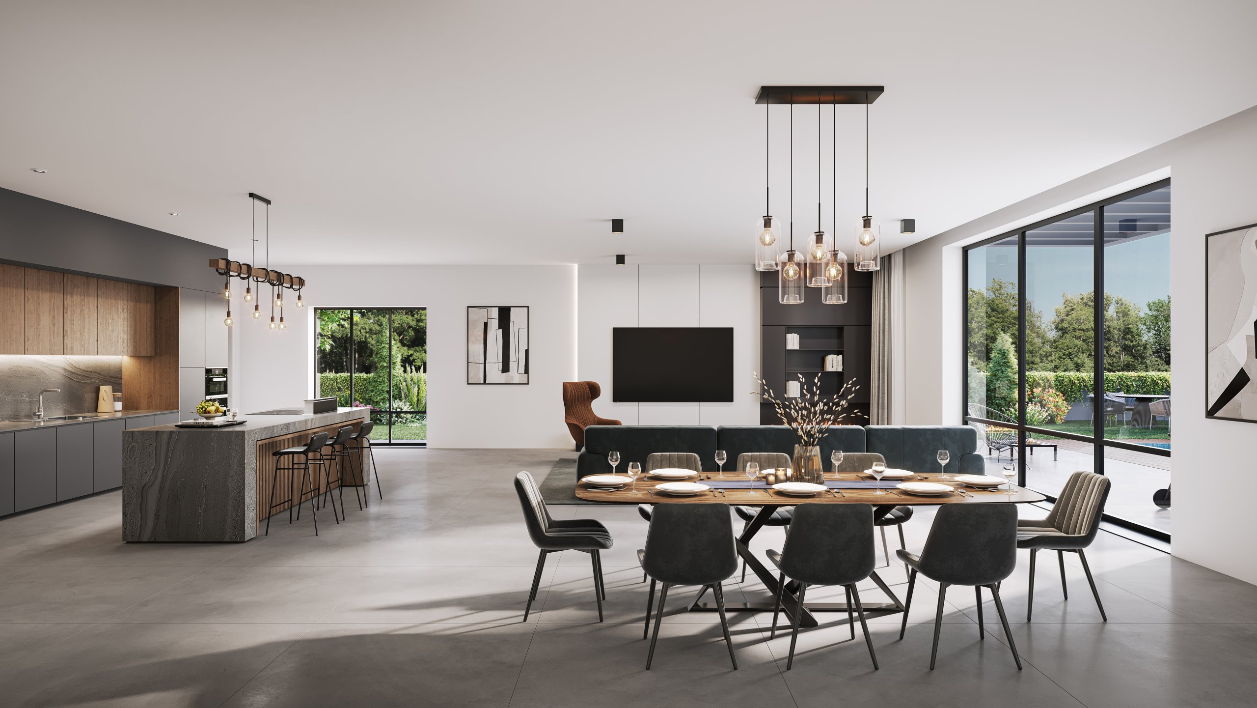 Hod-Hasharon villla_INT_APT6_Living-kit 1